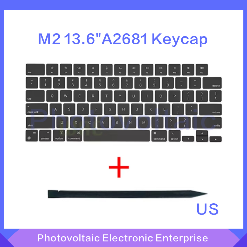 ใหม่ 2022 ปี M2 แล็ปท็อป A2681 คีย์ Keycaps สําหรับ MacBook Air Retina M2 13.6" A2681 Full Key Cap ค