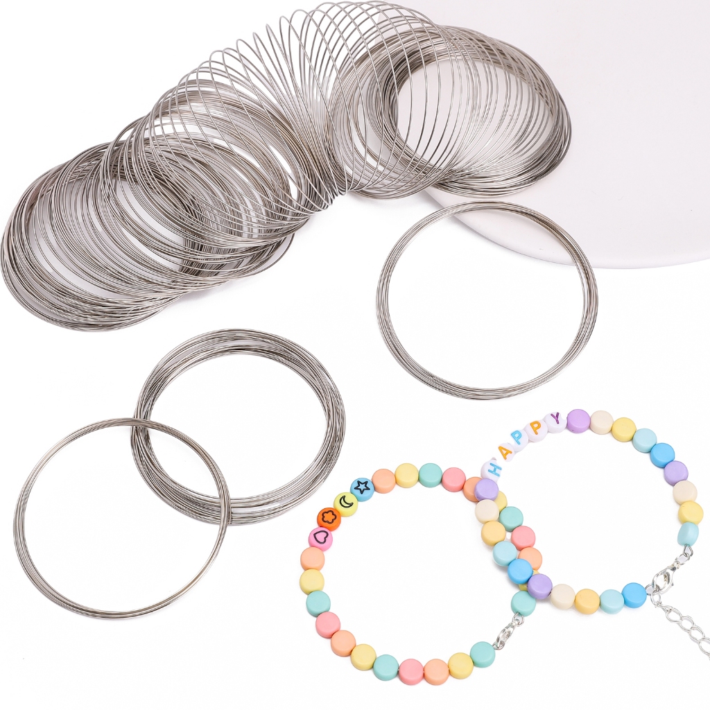 200ชิ้น/ถุง6มิลลิเมตร ลวดเหล็กสร้อยข้อมือแหวนอุปกรณ์เสริมสร้อยข้อมือใช้สําหรับ ทําเอง สร้อยข้อมือกระเป๋าเป้สะพายหลังจี้อุปกรณ์บ้