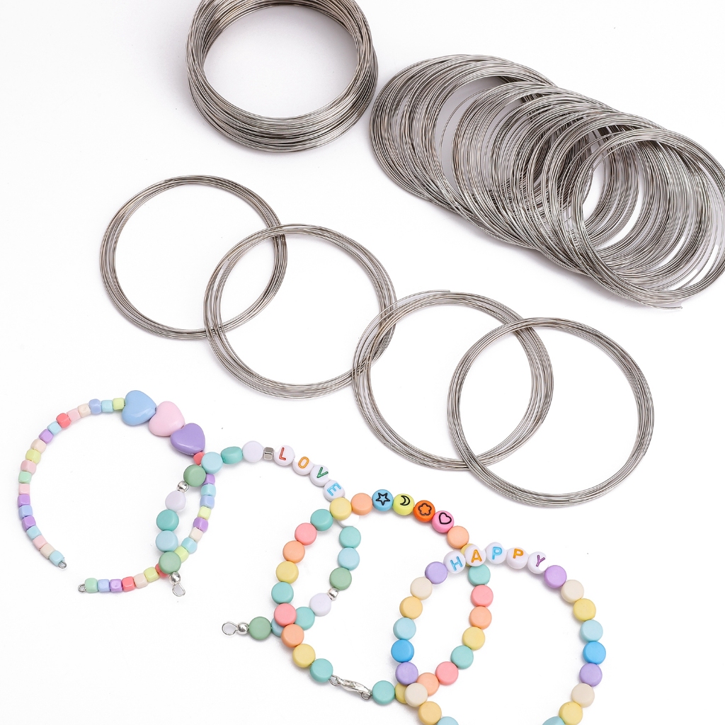 200ชิ้น/ถุง6มิลลิเมตร ลวดเหล็กสร้อยข้อมือแหวนอุปกรณ์เสริมสร้อยข้อมือใช้สําหรับ ทําเอง สร้อยข้อมือกระเป๋าเป้สะพายหลังจี้อุปกรณ์บ้ - รูปที่ 3