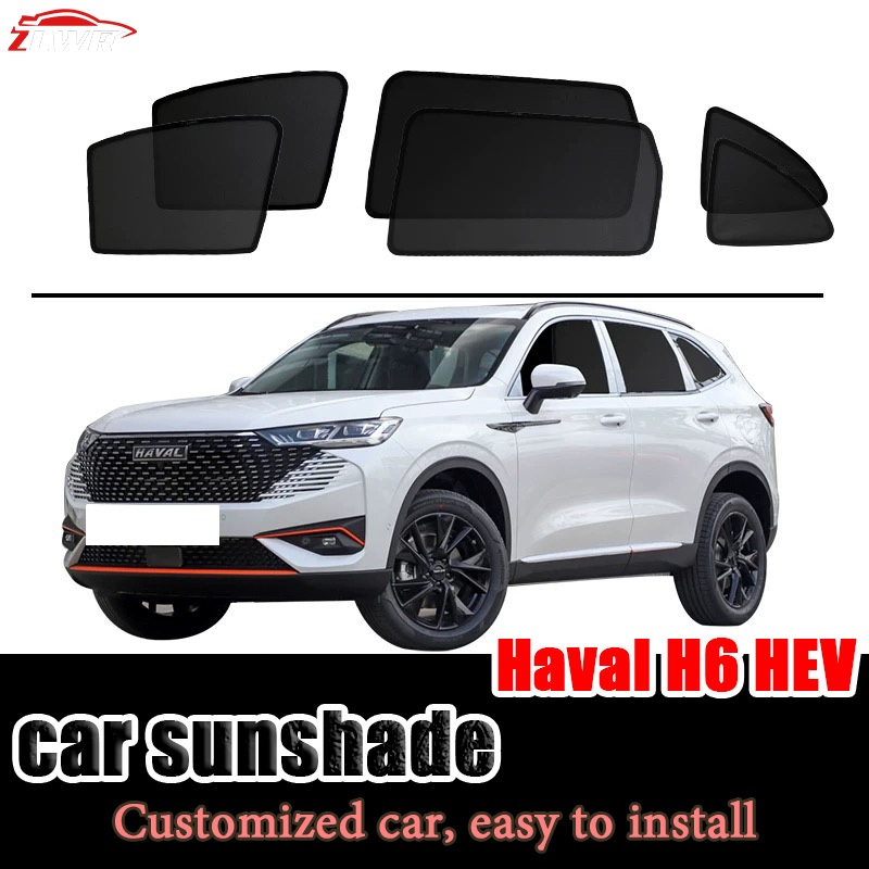 ZLWR Haval H6 HEV ม่านบังแดด, กันแดดหน้าต่างด้านข้างรถ, ฉนวนกันความร้อน, ม่านความเป็นส่วนตัวตาข่ายแม