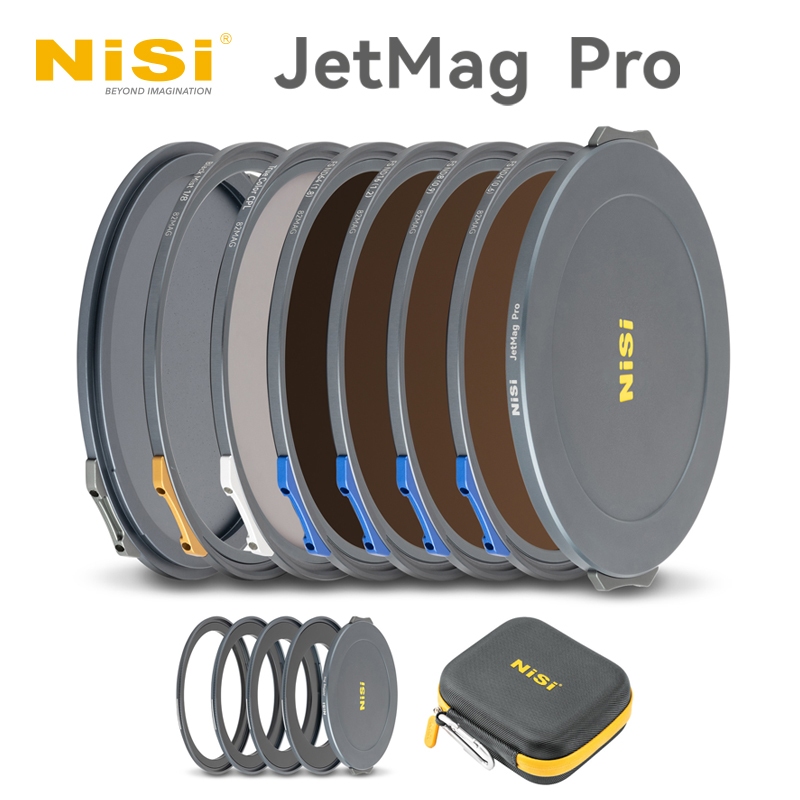 Nisi ใหม่ JetMag PRO ชุด Magic Quick ติดตั้งระบบกรอง FS ND CPL MIST NC UV 62 มม.67 มม.72 มม.77 มม.82 มม.
