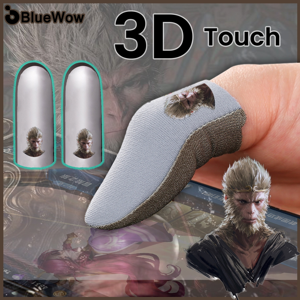 BluewowGaming Finger Sleeve Non-Slip*Breathable* ถุงมือดูดซับเหงื่อPUBG MLBBถุงมือสําหรับเล่นเกมมืออาชีพUniversalสําหรับโทรศัพท์มือถือ
