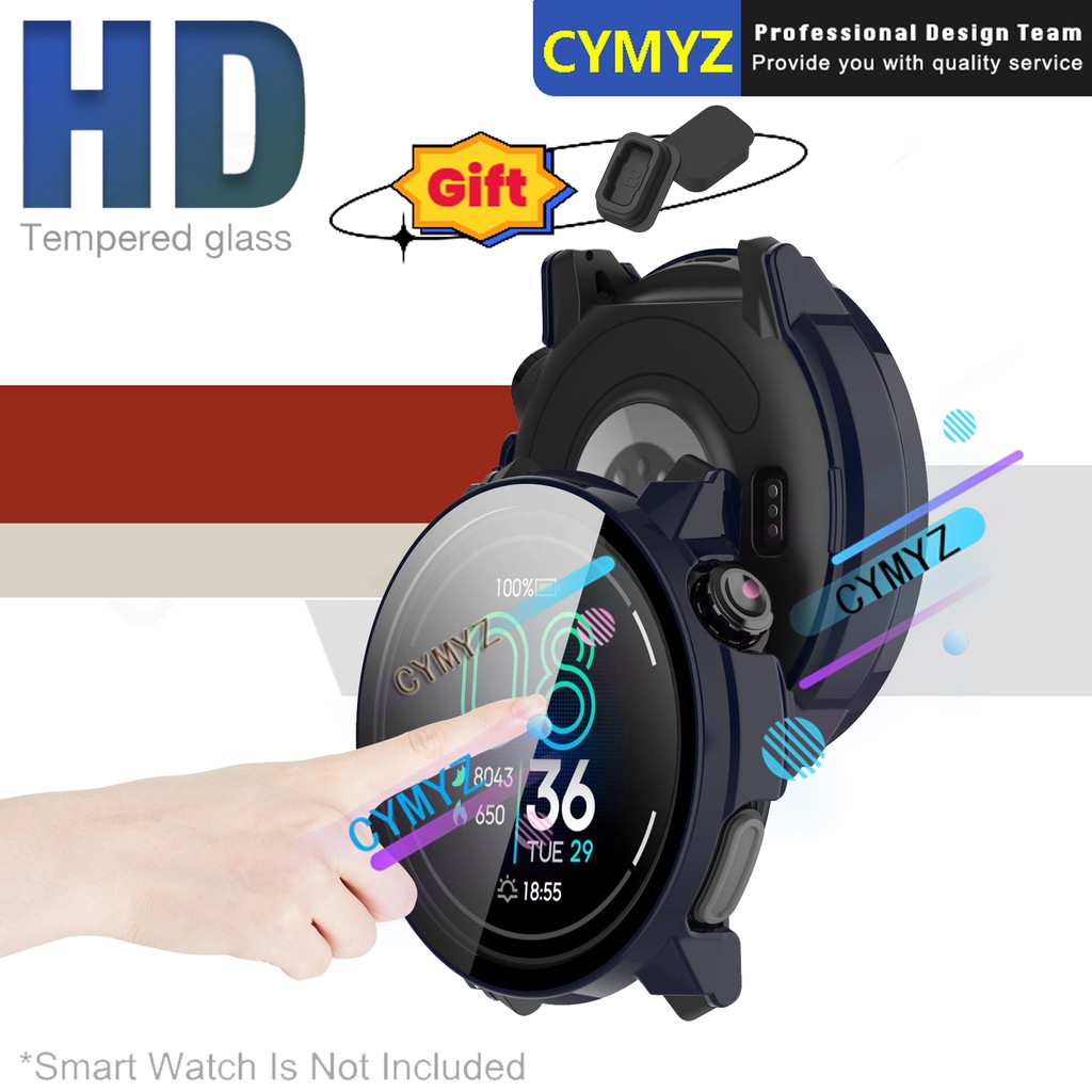 เคส COROS Pace Pro เคสป้องกัน COROS Pace 3 เคสเคส 360° ฟิล์มกันรอยหน้าจอรอบด้าน กระจกนิรภัย COROS Pa