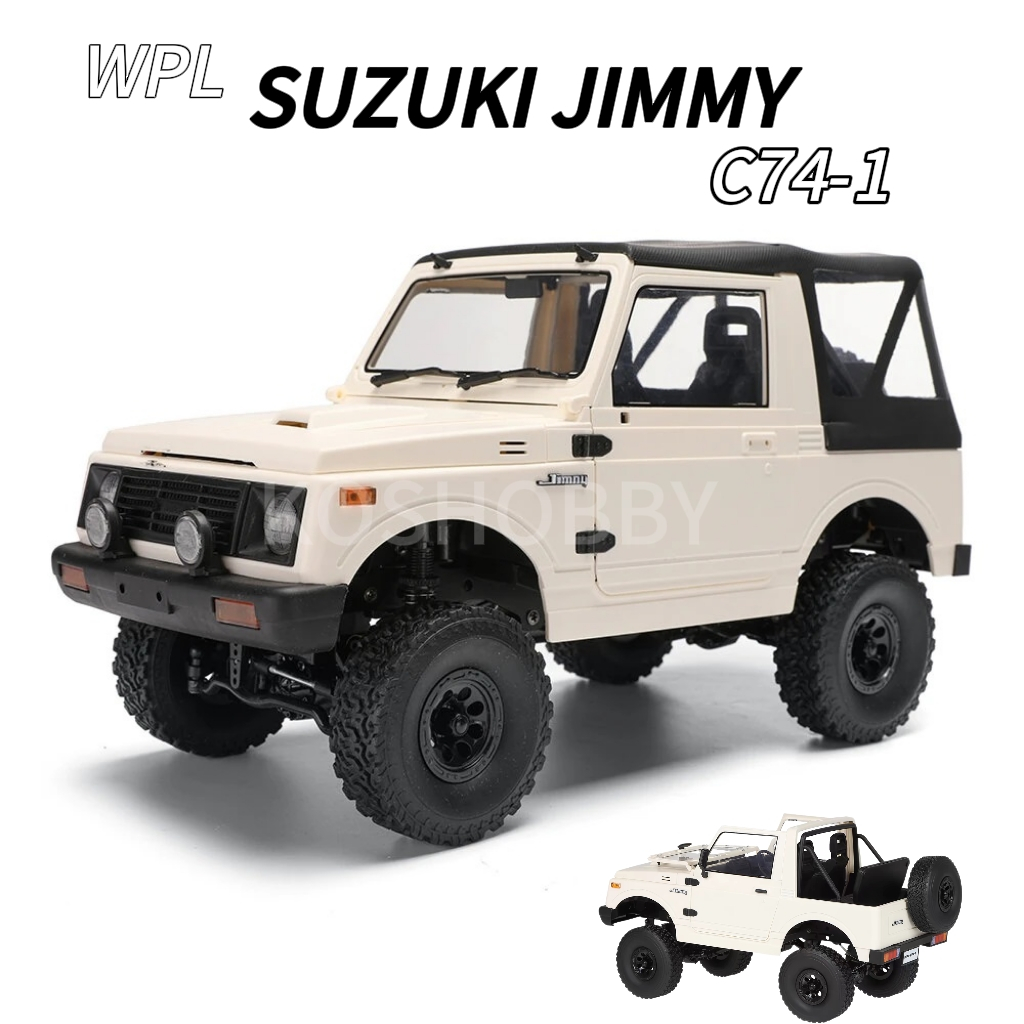 Inสต็อก WPL C74-1 1/10 2.4G 4WD RTR SUZUKI JIMNY Cabriolet RC รถ Crawler รุ่นของเล่น Proportional Co