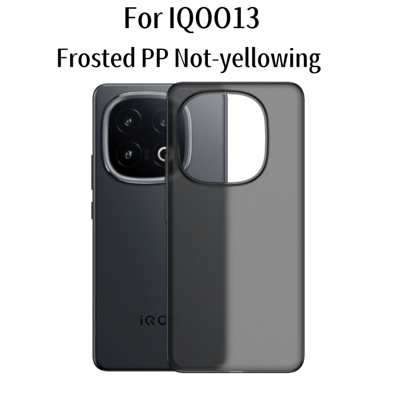 เคสเคลือบ PP แบบบางพิเศษสําหรับ Vivo IQOO 13 Casing Simple Translucent Anti-Fingerprints ฝาหลัง