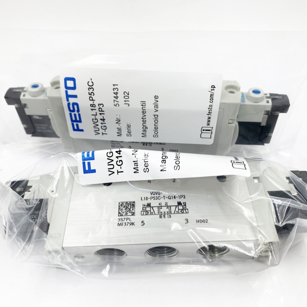 VUVG-L18-P53E-T-M52-MZT-RT-MT-G14-1P3-1H2L-W1-1R8L FESTO FESTO โซลินอยด์วาล์ว