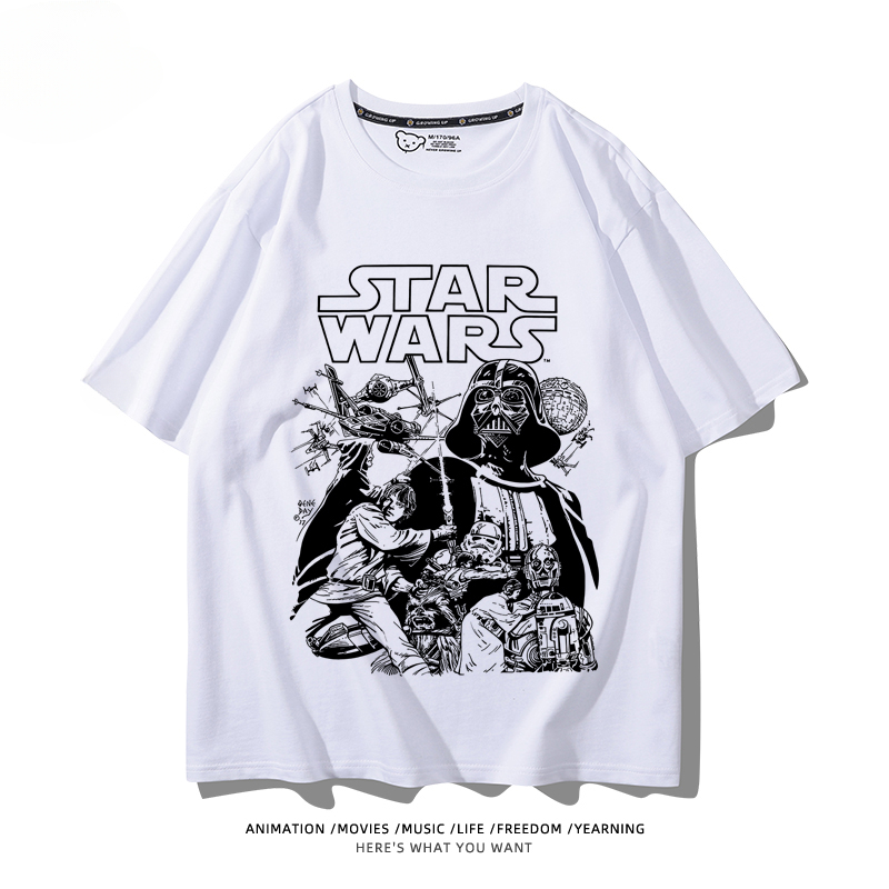 Uniqlo new Star Wars สินค้า Star Wars Star Wars เสื้อยืดผ้าฝ้ายแท้ Star Wars เทรนด์แขนสั้น 6524832