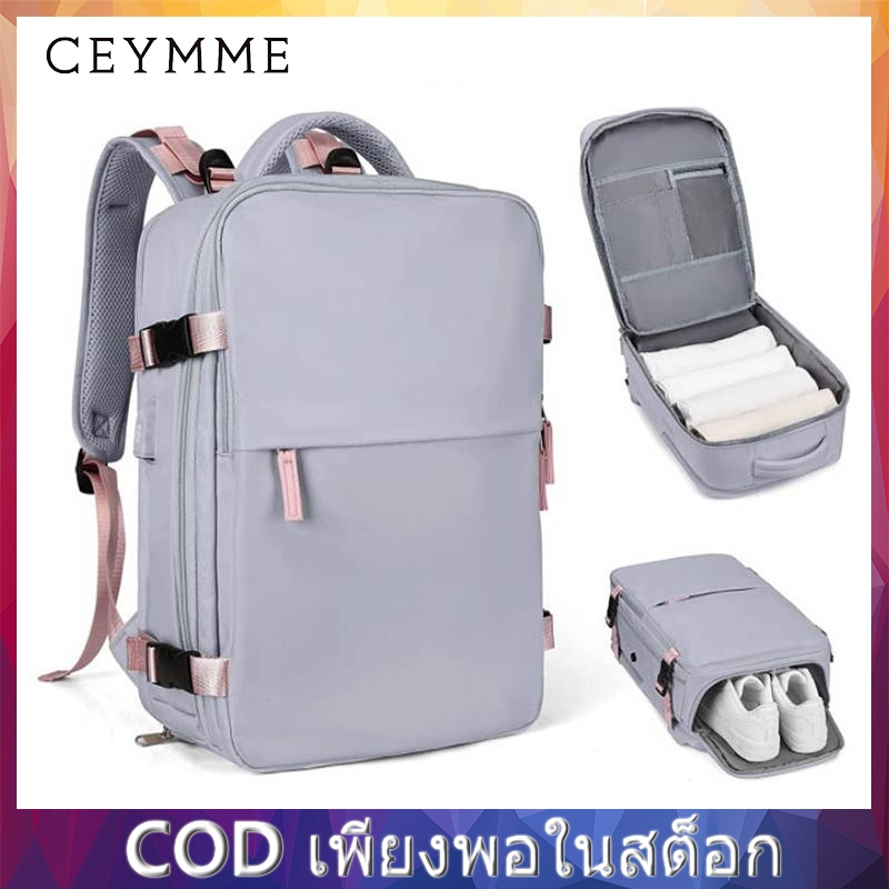 CEYMME ใหม่ กระเป๋าเป้สะพายหลัง ใส่แล็ปท็อปได้ กันน้ํา ทนทาน 15.6 นิ้ว กระเป๋าเป้สะพายหลัง ใส่แล็ปท็อป กันน้ํา ความจุขนาดใหญ่