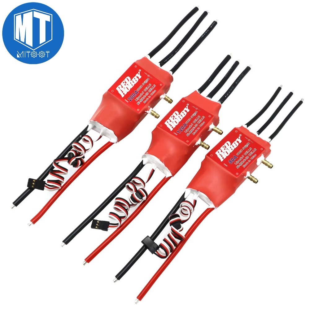 Redhobby ESC 80A 120A 200A Bidirectional Water-Cooled brushless ESC Two-Way ESC สําหรับ RC เรือนิวเม