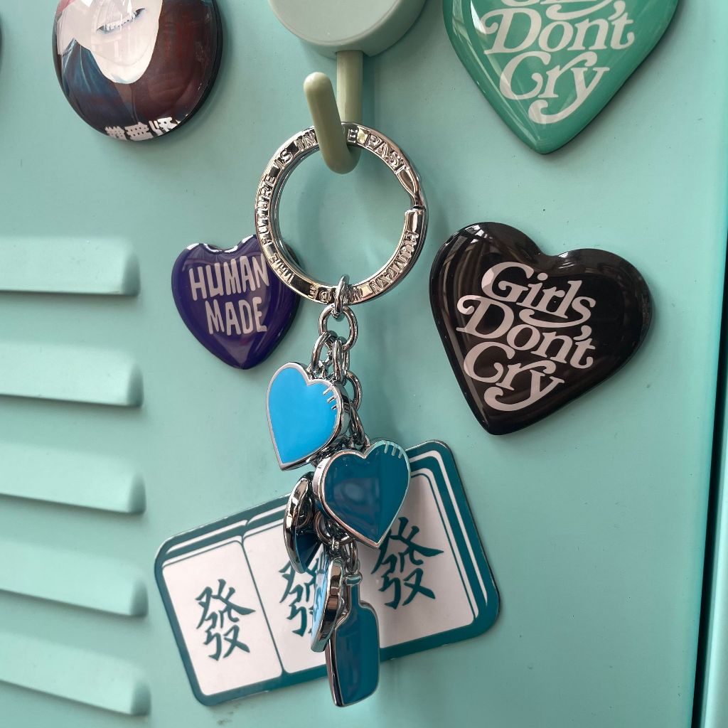 Street Wear Tokyo Harajuku human made Blue Bottle พวงกุญแจ Joint Metal จี้พวงกุญแจของขวัญ nigo