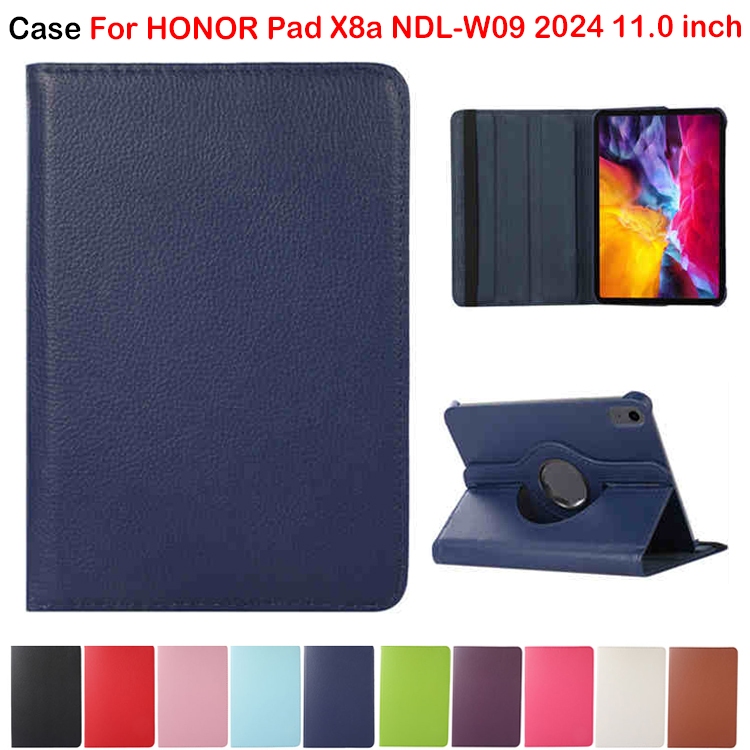 สําหรับ HONOR Pad X8a NDL-W09 2024 11.0 นิ้วแฟชั่น 360° เคสป้องกันแท็บเล็ตหมุนได้ HONOR Pad X8a NDL-