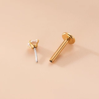 แบบกดขนาด 2.5mm~4mm •ต่างหูแบบแบนไร้เกลียว•ต่างหู Tragus•ต่างหูพินนา•กระดุมจมูก•กระดุมปาก