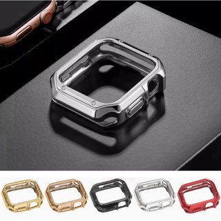 หรูหรากรอบอ่อนสําหรับ i นาฬิกา Series10 9 8 7 6 5 4 3 21,ultra,ultra2,SE,SE2 ขนาด 46 มม.38 มม.40 มม.42 มม.44 มม.IWatch กรณีชุบ Soft Armor กรณี เคส i watch case