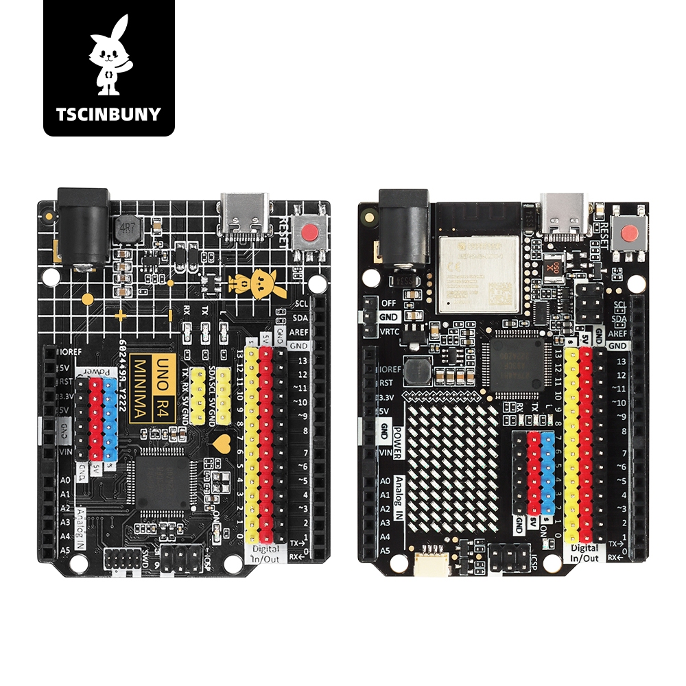 Tscinbuny UNO R4 Minima / WIFI Type-C USB ESP32-S3 WIFI Edition บอร์ดพัฒนาสําหรับ Arduino การเขียนโปรแกรมการเรียนรู้คอนโทรลเลอร์