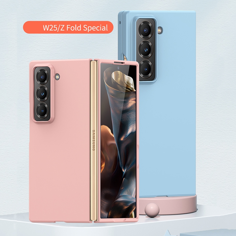 ZFoldSpecial เคสสําหรับ Samsung Galaxy Z พับพิเศษ W25 Z พับ 6 Z พับ 5 Z พับ 4 Z พับ 3 Z พับ 2 Macaron Candy Skin Hard โทรศัพท์มือถือกรณีฝาครอบ