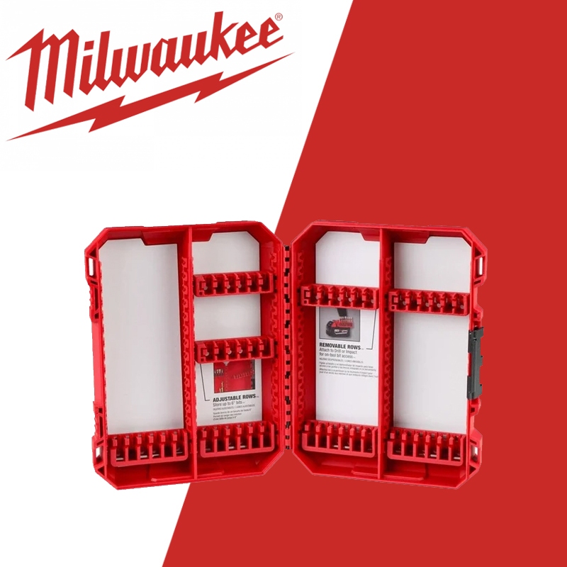 Milwaukee 48-32-9922 การบรรจุ กล่องเก็บของประเภทแรงกระแทกการหลีกเลี่ยงการชนทนทานเครื่องมืออุปกรณ์เสริมกล่องเก็บ