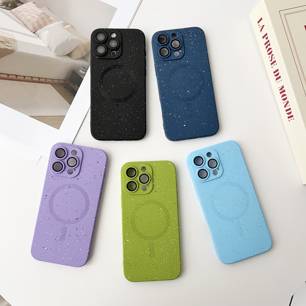Graffiti Starry รูปแบบแม่เหล็กนุ่มสําหรับ iPhone 14 13 12 11 Pro Max XR X XS Max 7 8 Plus แก้วป้องกันกล้อง