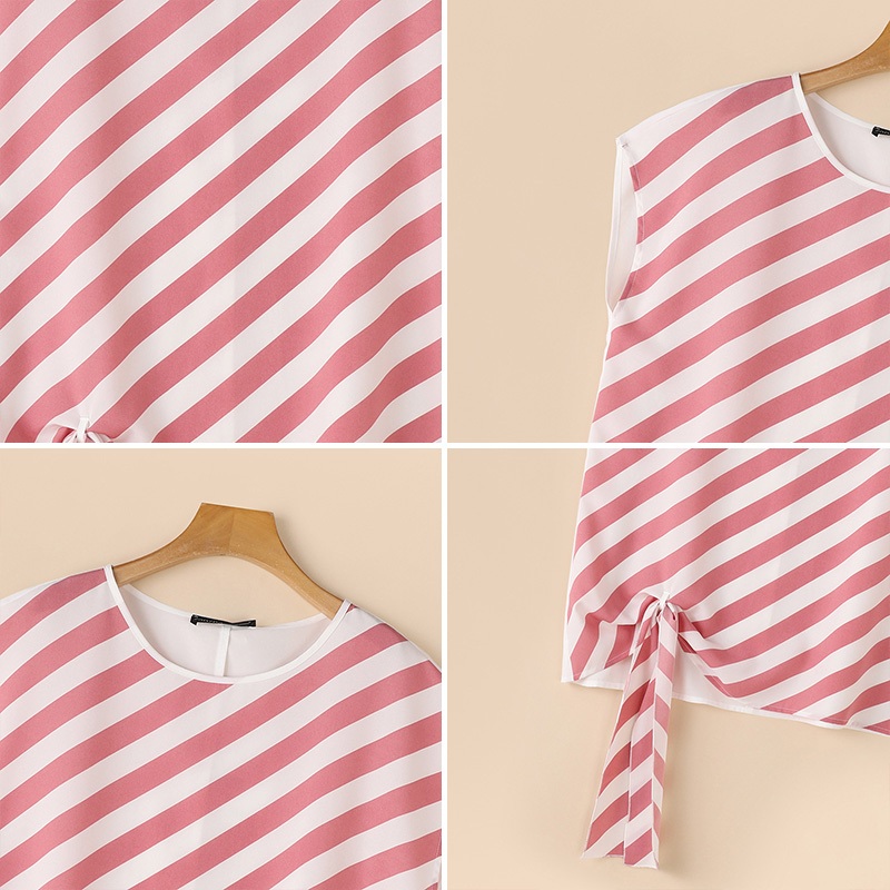 Zanzea เสื้อเบลาส์คอกลมแขนสั้นลําลองสไตล์เกาหลีสําหรับผู้หญิง - รูปที่ 7