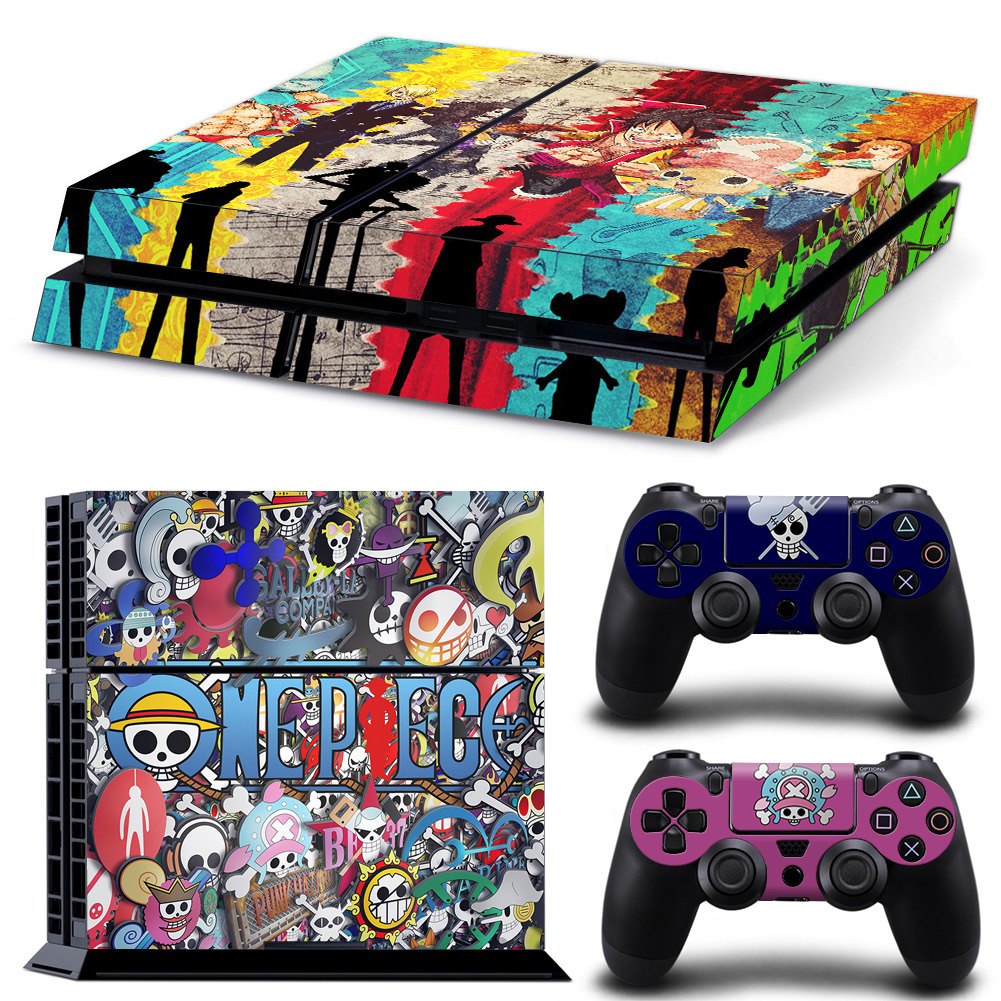 99 สีสติกเกอร์ผิวใช้งานร่วมกับ Sony Playstation 4 ไขมันไวนิล Decal ชุดฟิล์มป้องกันห่อสําหรับ PS4 คอนโซลไขมัน & 2 ชิ้น Dualshock Controllers