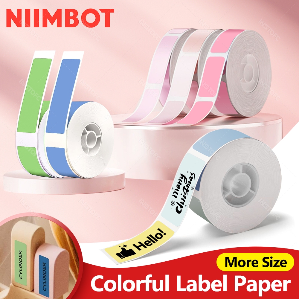 NIIMBOT D11/D110/101 ฉลากกระดาษสีสัน Thermal Label Paper