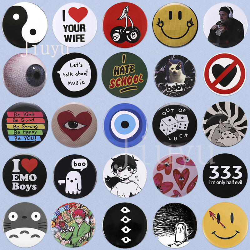 เครื่องประดับ เข็มกลัดโลหะ ชุบดีบุก ลายข้อความตลก ความคิดสร้างสรรค์ เหมาะกับของขวัญ สําหรับเพื่อน