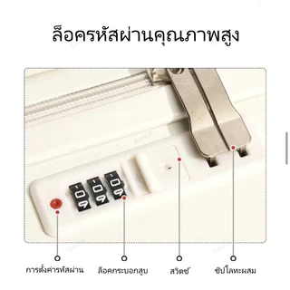 กระเป๋าเดินทางล้อลาก ชาร์จ USB 20/26นิ้ว กระเป๋าเดินทาง Baggage Luggage กระเป๋าล้อลาก