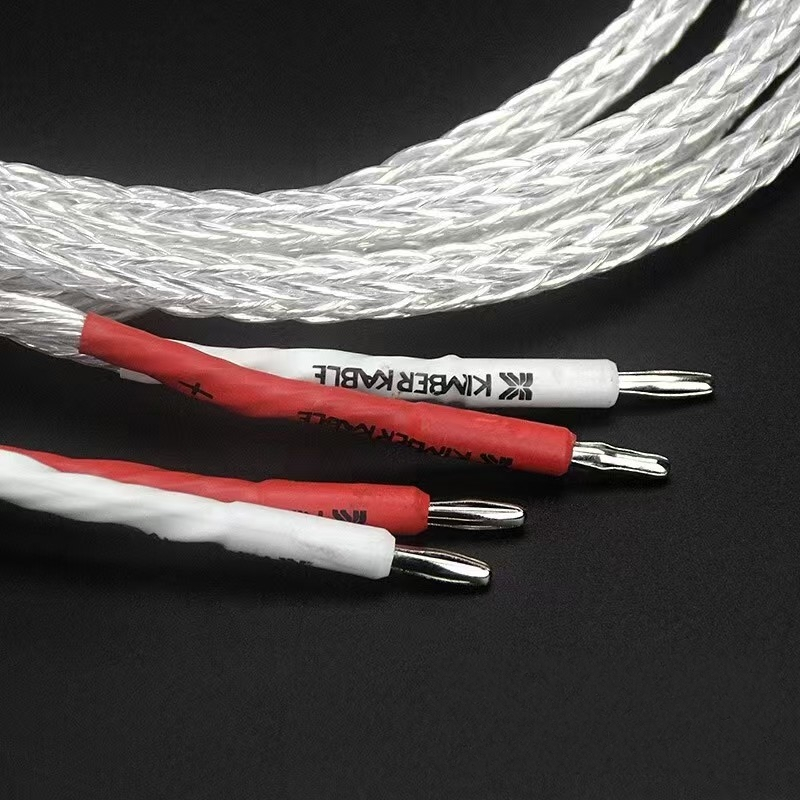 American Kimber Kable Kimber Kable 8AG Sterling Silver Fever Audio Speaker Cable Main Speaker Cable 