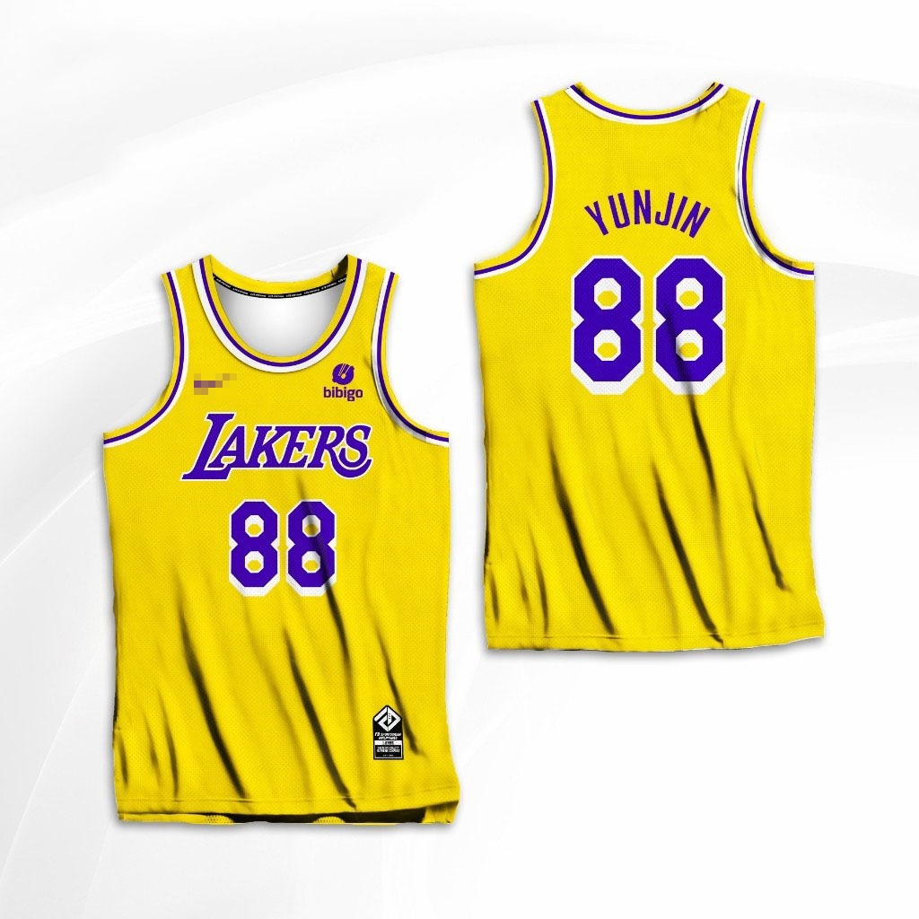 Los ANGELES LAKERS CHAEWON YUNJIN EUNCHAE KAZUHA FULL SUBLIMITED JERSEY