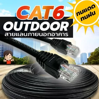 สายแลน CAT6E 1000Mbps / 1Gbps สำหรับภายใน พร้อมใช้งาน ทองแดงแท้/สายตาข่ายทำคีม/Line Card/