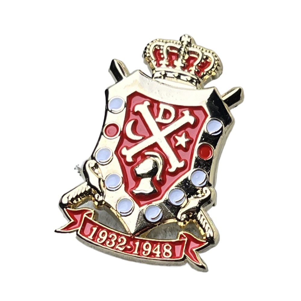 เครื่องประดับแฟชั่น Demolay 1932 เข็มกลัดคอปก Pin ขนาด 32x21 MM