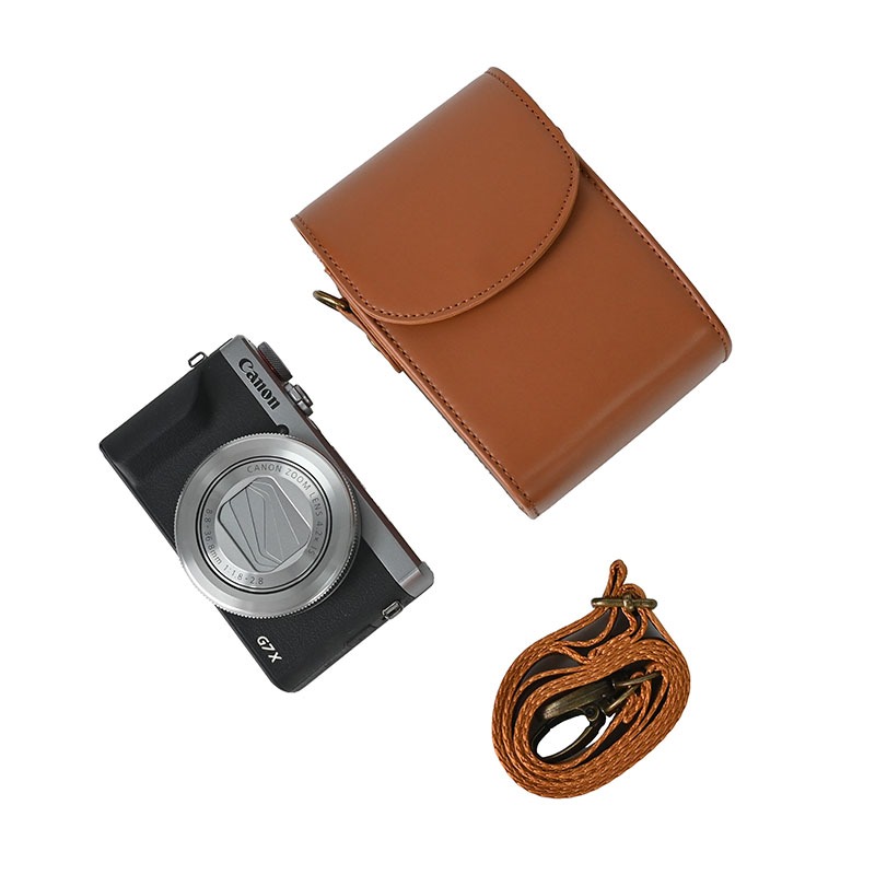 เคสหนัง PU ป้องกันกล้อง สําหรับ Canon SX720 SX730 SX740 G7X II III G9X SX620 Sony RX100 ZV1 HX60 HX80 HX90 WX500 WX350