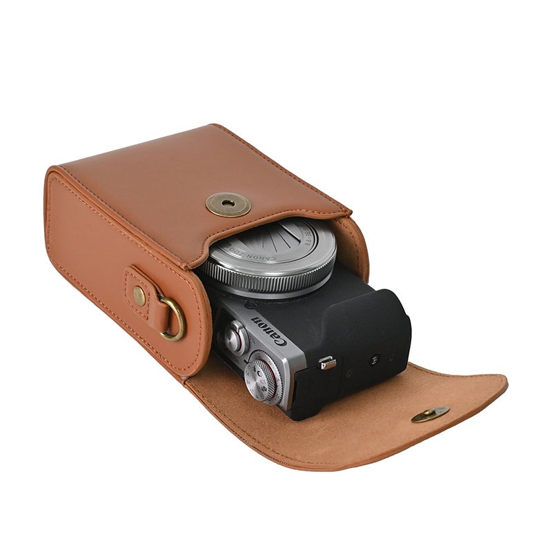 เคสหนัง PU ป้องกันกล้อง สําหรับ Canon SX720 SX730 SX740 G7X II III G9X SX620 Sony RX100 ZV1 HX60 HX80 HX90 WX500 WX350