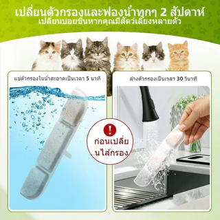 ไส้กรองน้ำพุ แผ่นกรอง​น้ำพุ​ไร้สาย รุ่น V.2 / V.4