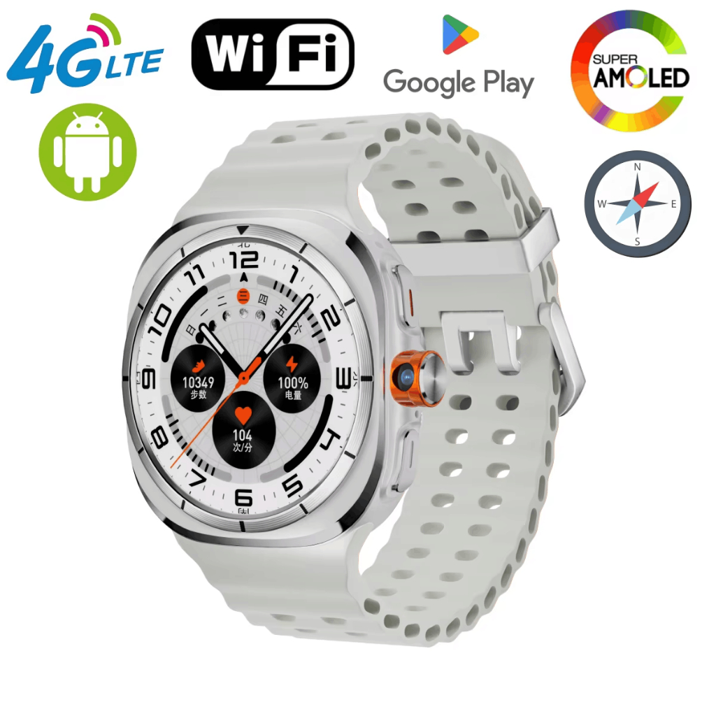 นาฬิกา 7 Ultra Smart Watch 4G Android Smartwatch 4G/5G ซิมการ์ด GPS WIFI กล้องโรตารี Global Calling 