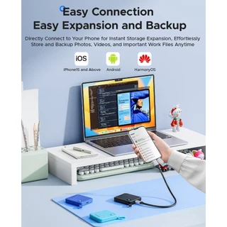 ORICO Portable SSD 256GB 512GB 1TB External Solid State Drive 460MB/s for USB-C Smartphone (B5PLUS)
