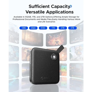 ORICO Portable SSD 256GB 512GB 1TB External Solid State Drive 460MB/s for USB-C Smartphone (B5PLUS)