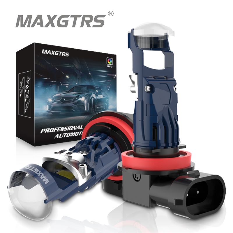 Maxgtrs H7 เลนส์ Led 1:1 Mini โปรเจคเตอร์ H11 H8 H9 9005 HB3 9006 HB4 ไฟหน้ารถหลอดไฟ Canbus Led โปรเจคเตอร์เลนส์สําหรับ Auto/รถจักรยานยนต์ 12V
