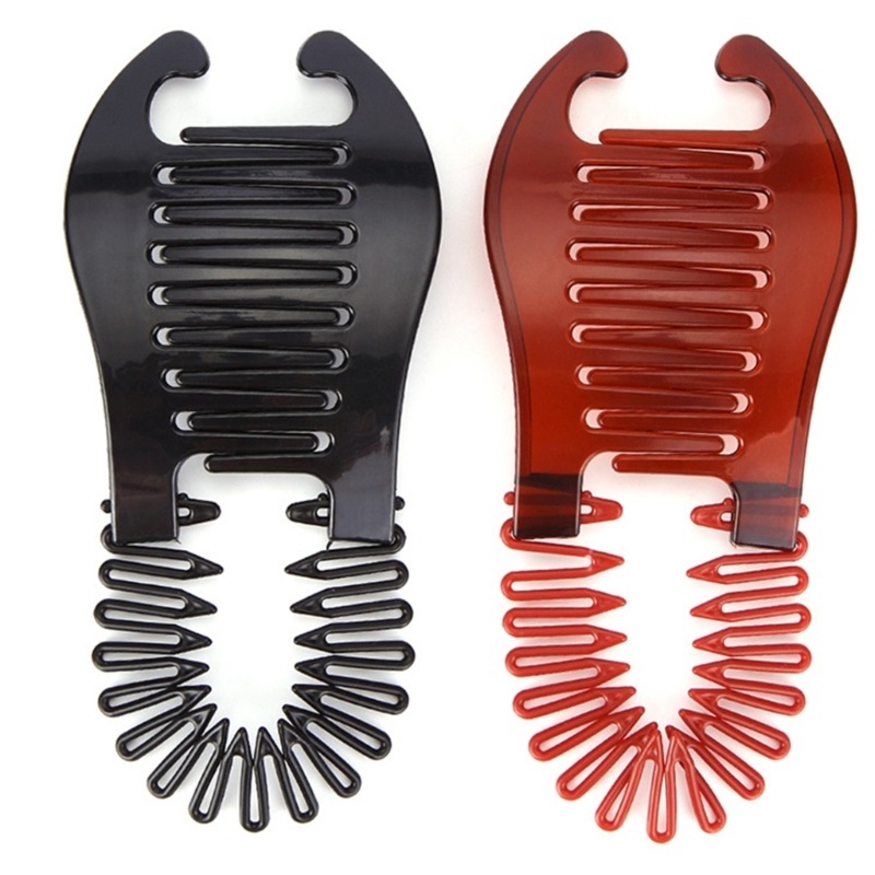 Alia Hot Girls หางม้าคลิปสองด้าน Interlocking ผู้ถือหางม้าหวีผมฤดูใบไม้ผลิสําหรับงานแต่งงานผู้ถือผมหางม้าสําหรับ B