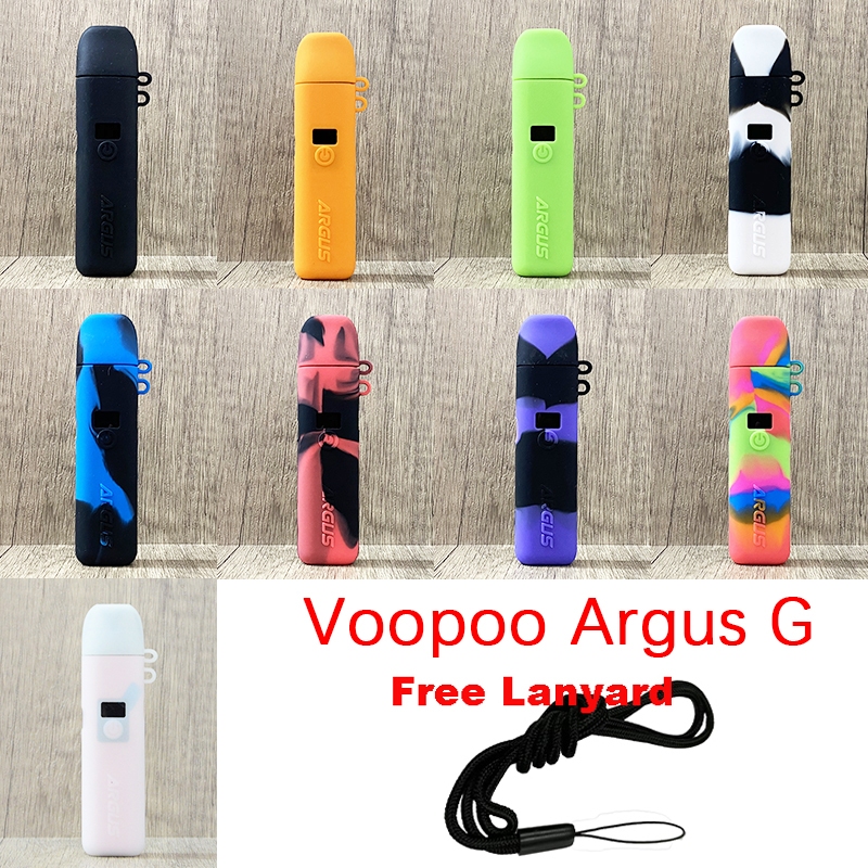 เคสซิลิโคนสําหรับ Voopoo Argus G พร้อมลูกไม้ฟรีพื้นผิวป้องกันผิวฝาครอบยางกระเป๋านุ่ม