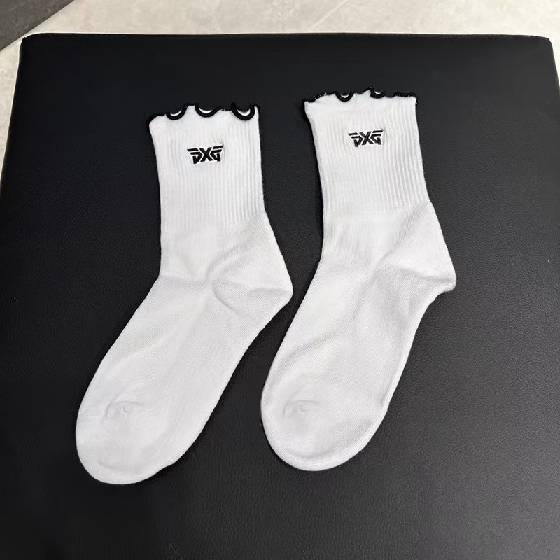 Golf Ladies Casual Socks Fashion All-Match Lace Warm Socks ราคา ถูกที่สุด ดีลบีเคเค แกลเลอรีภาพที่ 3
