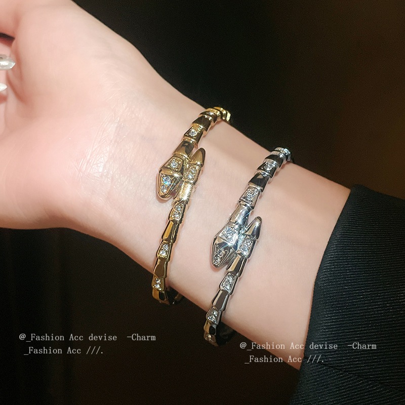 [จูวบิวตี้]เพทายงูขนาดเล็กข้ามเปิดสร้อยข้อมือยุโรปและสหรัฐอเมริกาคุณภาพสูงประณีตสร้อยข้อมือพร็อพการออกแบบความรู้สึกแสงหรูหราเครื่องประดับมือขายส - รูปที่ 6