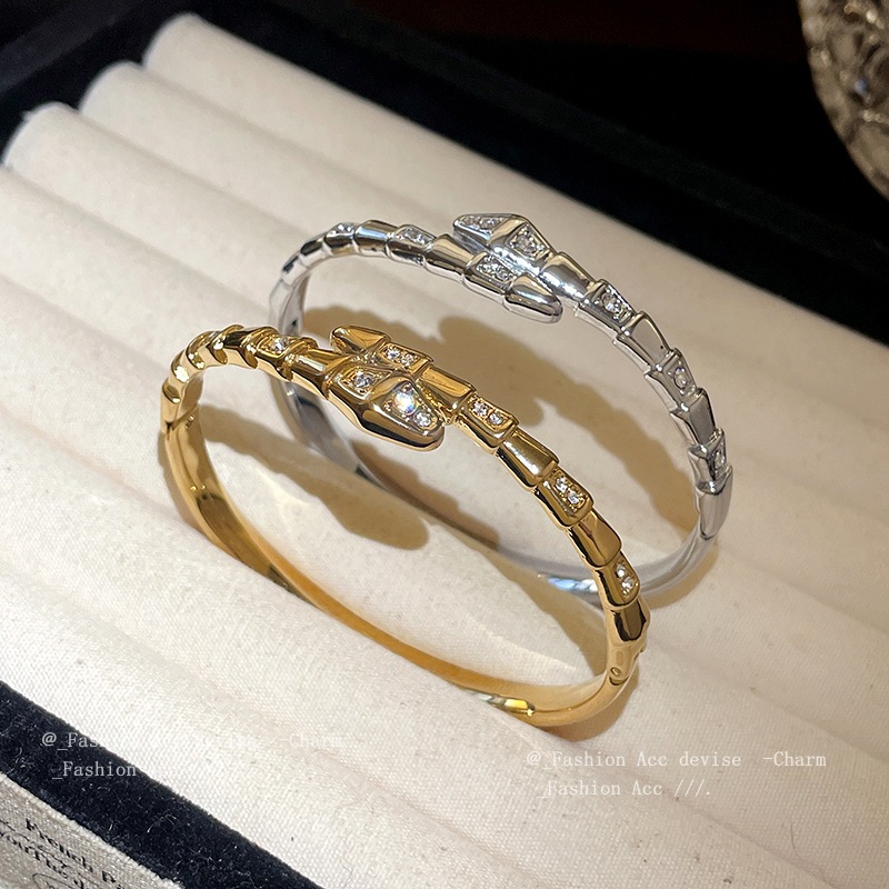 [จูวบิวตี้]เพทายงูขนาดเล็กข้ามเปิดสร้อยข้อมือยุโรปและสหรัฐอเมริกาคุณภาพสูงประณีตสร้อยข้อมือพร็อพการออกแบบความรู้สึกแสงหรูหราเครื่องประดับมือขายส - รูปที่ 5