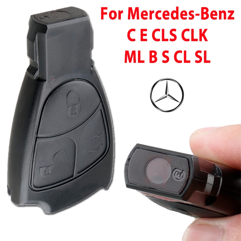 รถ Remote Key กรณี Fob สําหรับ Mercedes-Benz CE CLK ML BS CL SL Class 3 ปุ่ม Shell Protector ผู้ถืออุปกรณ์เสริม
