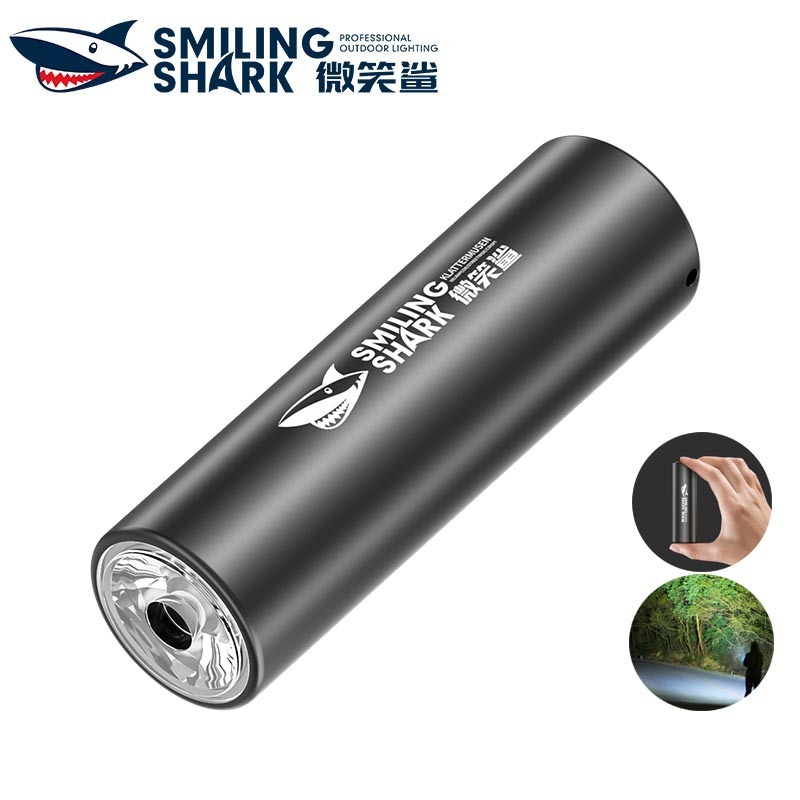 SmilingShark SD5300 ไฟฉาย led มินิ เอ็กซ์ทีอี แสงสีขาว คบเพลิง ซุปเปอร์ไบรท์ 4โหมด ชาร์จ USB ได้ แบบพกพาและขนาดพกพา กันน้ำสำหรับตั้งแคมป์เดินป่าในครัวเรือน