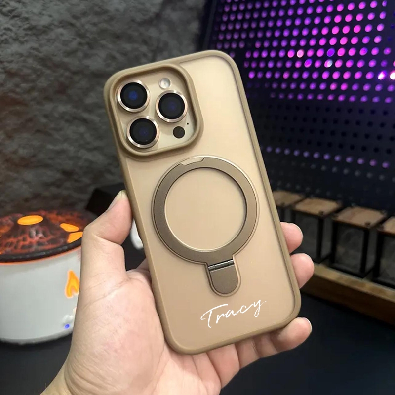 ใหม่วงเล็บแม่เหล็กชื่อที่กําหนดเองเคสโทรศัพท์เหมาะสําหรับเคสไอโฟน 16 pro max 15 pro 14 13 12 11 pro max ปลอก