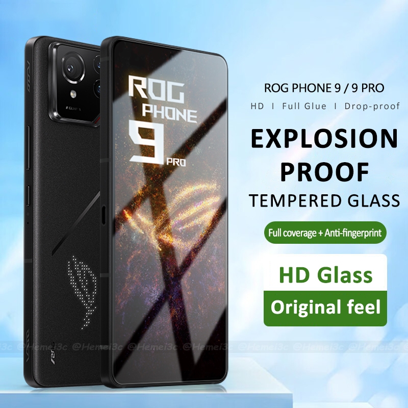 สําหรับ ASUS ROG Phone 9 Pro กระจกนิรภัยป้องกันหน้าจอ