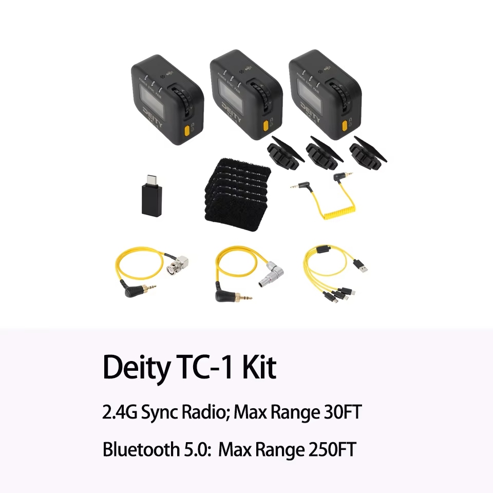 Apture Deity TC-1 Wireless Timecode Box Mini Portable OmniDirectional Mic สําหรับสัมภาษณ์การถ่ายภาพเอกสาร