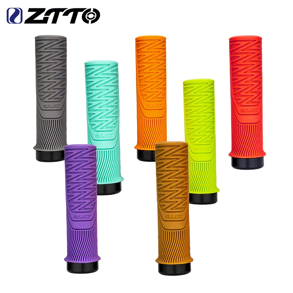 Ztto MTB Grips ยาง Anti Slip Grips สําหรับ MTB จักรยานพับสําหรับ 22.2 มม.Handlebar จักรยานอะไหล่ AG99