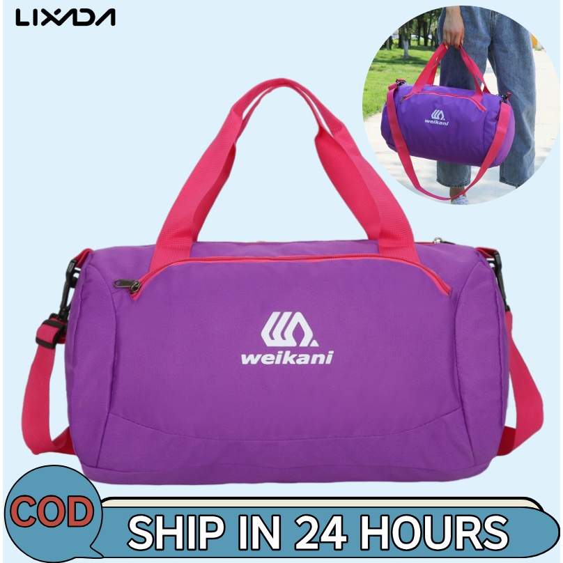 [LIXADA Mall] กระเป๋ายิมกีฬาสําหรับผู้หญิงและผู้ชายกระเป๋าเดินทางดัฟเฟิลพร้อมช่องเปียก