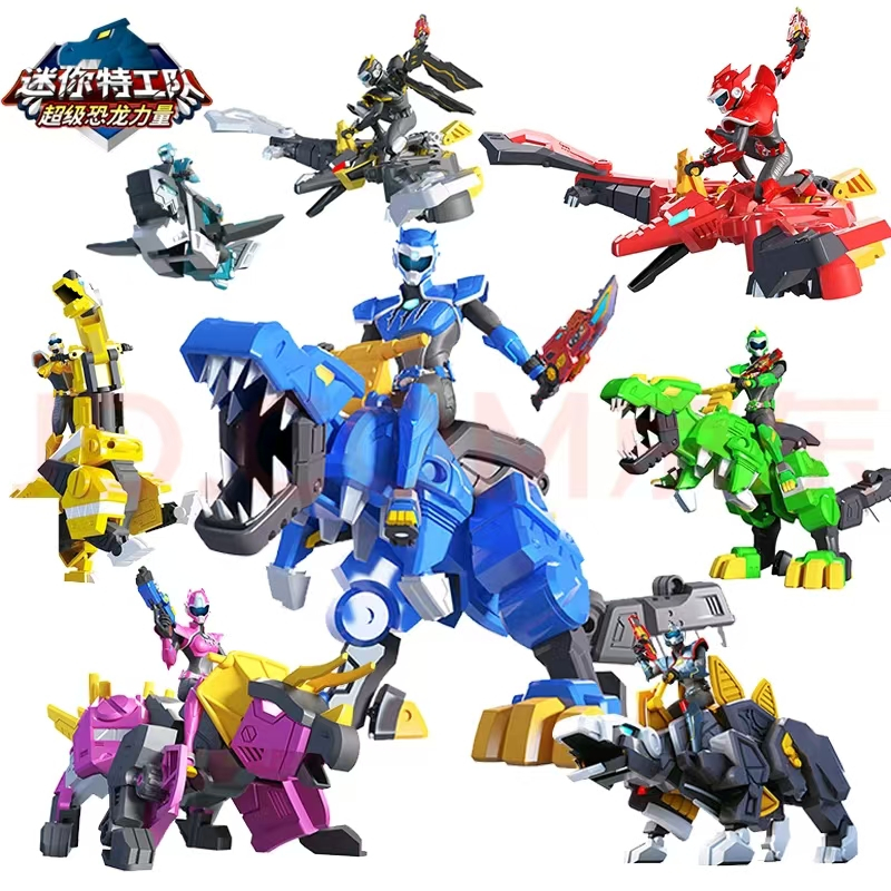 Perfect Mini Force Transformation ของเล่นตัวเลขการกระทํา MiniForce X จําลองสัตว์ไดโนเสาร์การเปลี่ยนรูป